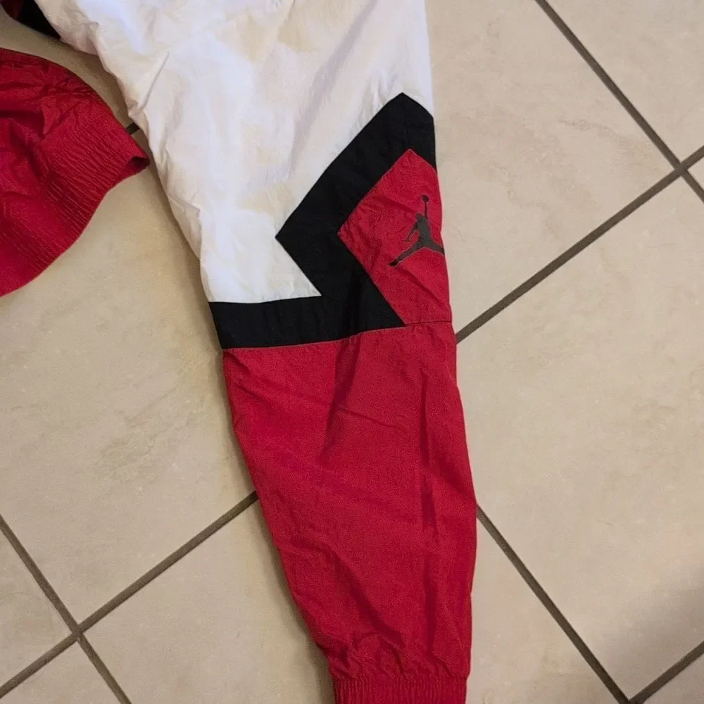 Air Jordan AQ2683 100 DIAMOND TRACK JACKET RED WHITE BLACK Full Zip XL